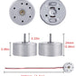 Sntieecr 6 Set Mini Generator Motors 3V-12V DC Motor  Wind Turbine Generator with Mini Fan Leaf and Plastic Motor Holder for DIY Educational Physics Experiment