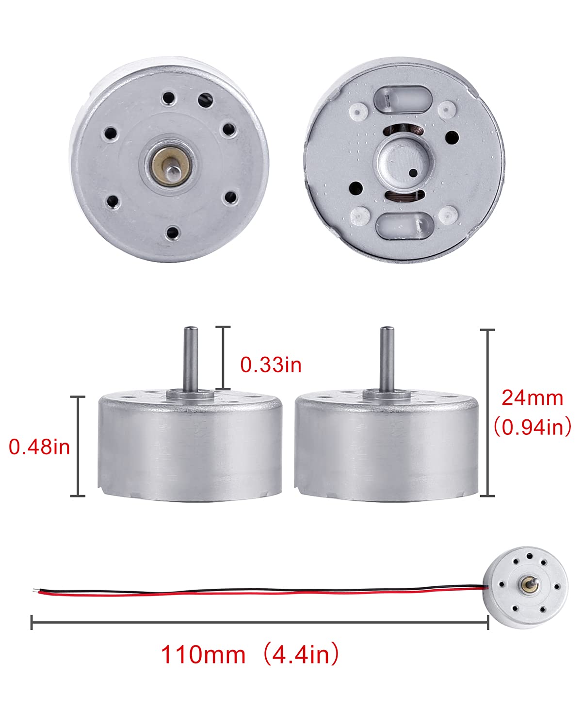Sntieecr 6 Set Mini Generator Motors 3V-12V DC Motor  Wind Turbine Generator with Mini Fan Leaf and Plastic Motor Holder for DIY Educational Physics Experiment