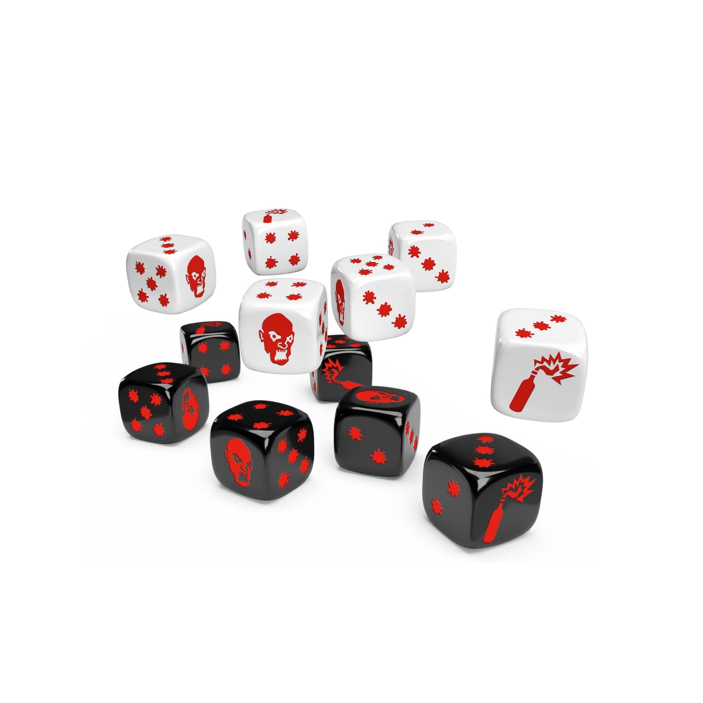 Zombicide 2Nd Edition Special Black And White Dice | Strategy Board Game | Cooperative Game For Teens And Adults | Zombie Board