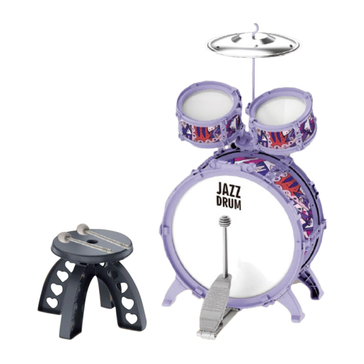 Secret Desire Kids Jazz Drum Set Music Enlightenment Development Toy Cymbal Bass Drum Kits Style A