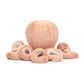 Jellycat Odell Octopus Stuffed Animal - Large 18.5 Brown Plush Toy for Kids - Perfect Ocean-Themed Gift
