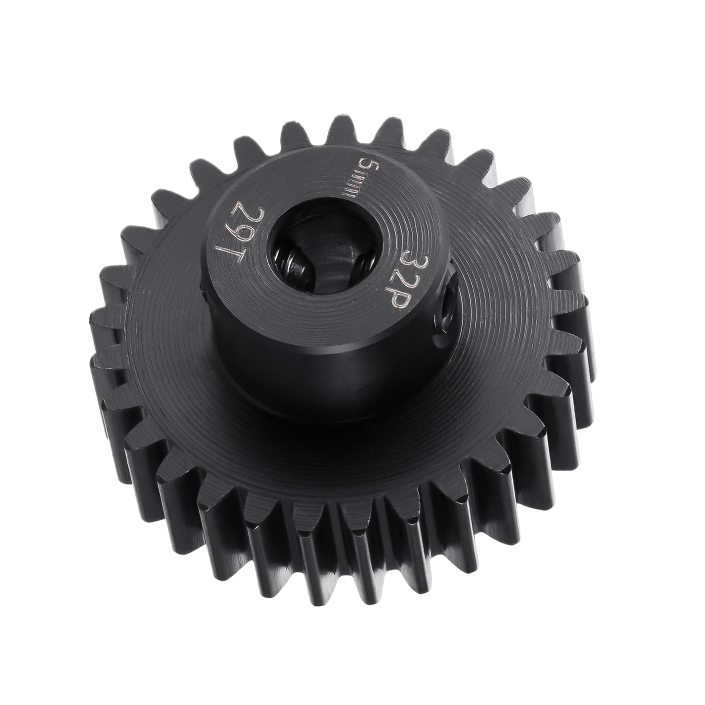 BRKRC Steel 32P 5mm Pinion Gear 25T 26T 28T 29T 30T 31T 32T 33T 34T 35T 36T 37T 38T Motor Gears for 1/10 1/8 RC Car Parts (29T)
