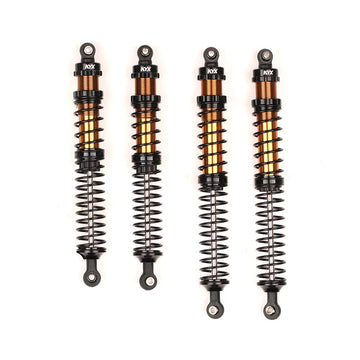 KYX Racing CNC Machined Aluminum 131mm 146mm Black Front Rear Suspension Shocks Upgrades Parts Accessories for 1/10 RC Crawler C