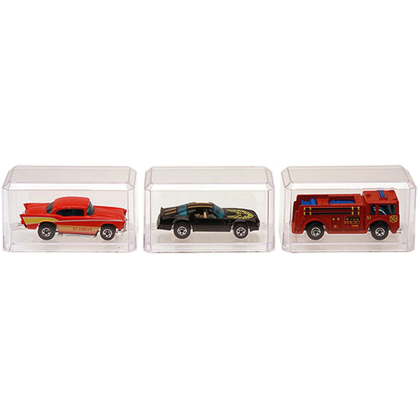 Pioneer Plastics 164C Clear Plastic Display Case For 1:64 Scale Cars, 3.5'' W X 1.625'' D X 1.75'' H (Mailer Box)
