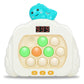 HLXY Quick Push Pop Game Fidget Toy - 12 Modes LED Light, Medium Green, ABS - Ideal Christmas Gift for Kids 6-12 Years Old