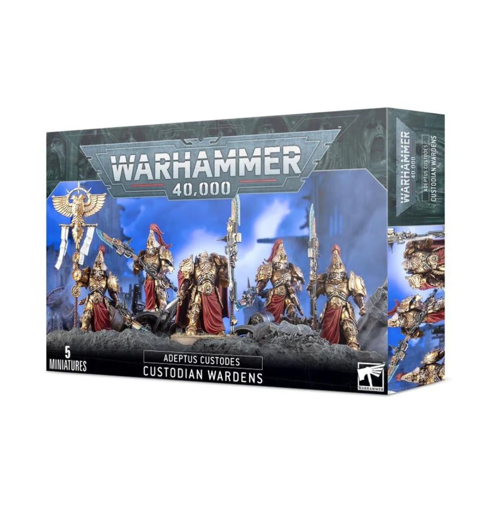 Games Workshop Warhammer 40K - Adeptus Custodes Custodian Wardens, Black