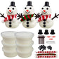 QINGQIU DIY Your Own Snowman Kit Molding Clay Build a Snowman Crafts Toy for Kids Boys Girls Christmas Stocking Stuffers Gifts