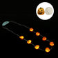JASHIKA Halloween Eve Costume Party Accessories, Lighting Up LED Necklace Set of 3, Ghost, Jack O Lantern Pumpkin, Skull for Tri