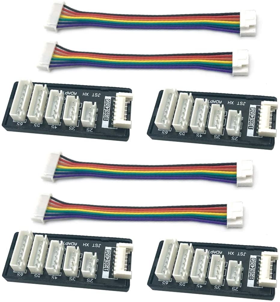4pcs JST-XH Balance Board 2S-6S 3S Lipo Battery Charger Extend Expansion Board Adapter Converter for RC Vehicles Lipo Battery Ch