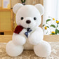 GailiMaiYa Teddy Bear Plush Stuffed Animal, 9.84 inches, White, Valentine's Day Gift for Kids & Loved Ones, Model BM-S
