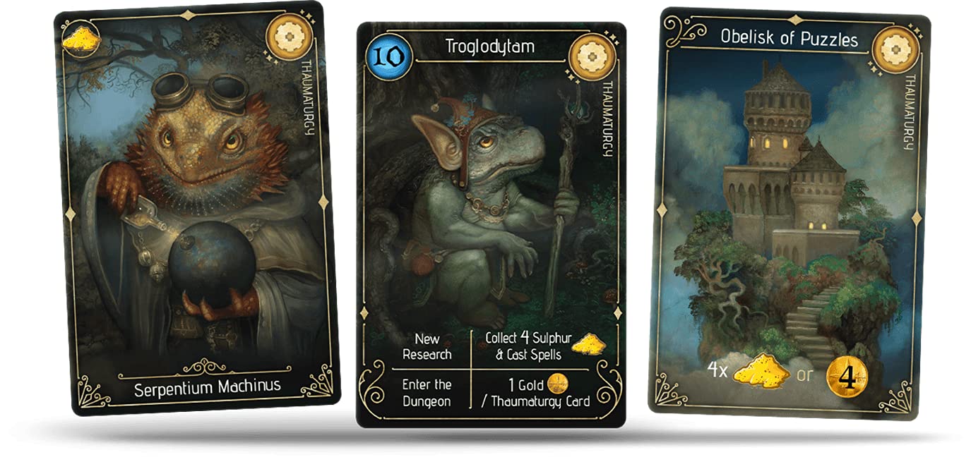 LIZARD WIZARD Forbidden Games – Fantasy Strategy Game, 2-6 Players, Cardboard, Multicolor, Ages 10+, Model 51123
