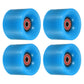 PATIKIL 60mm Longboard Wheels with Bearings ABEC9, 4 Pack Street Wheels for Skateboards Cruiser Wheel Replacement 80A, Blue Red