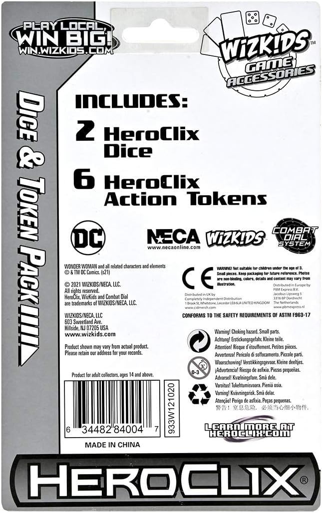WizKids DC Comics HeroClix: Wonder Woman 80th Anniversary Dice and Token Pack