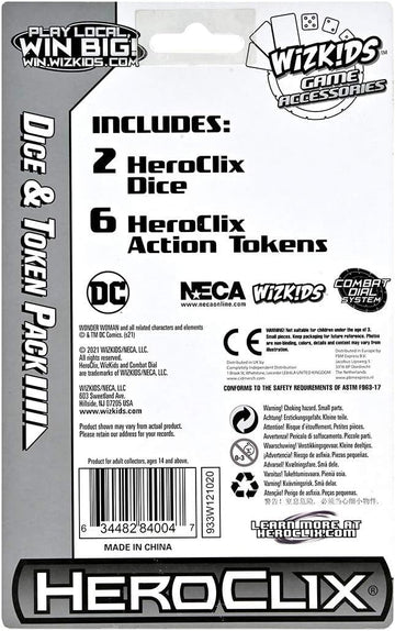 WizKids DC Comics HeroClix: Wonder Woman 80th Anniversary Dice and Token Pack
