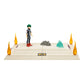 McFarlane Toys My Hero Academia Role Play Sports Festival Arena with 5" MIDORIYA Figure - Plastic, No Color, Model 90117