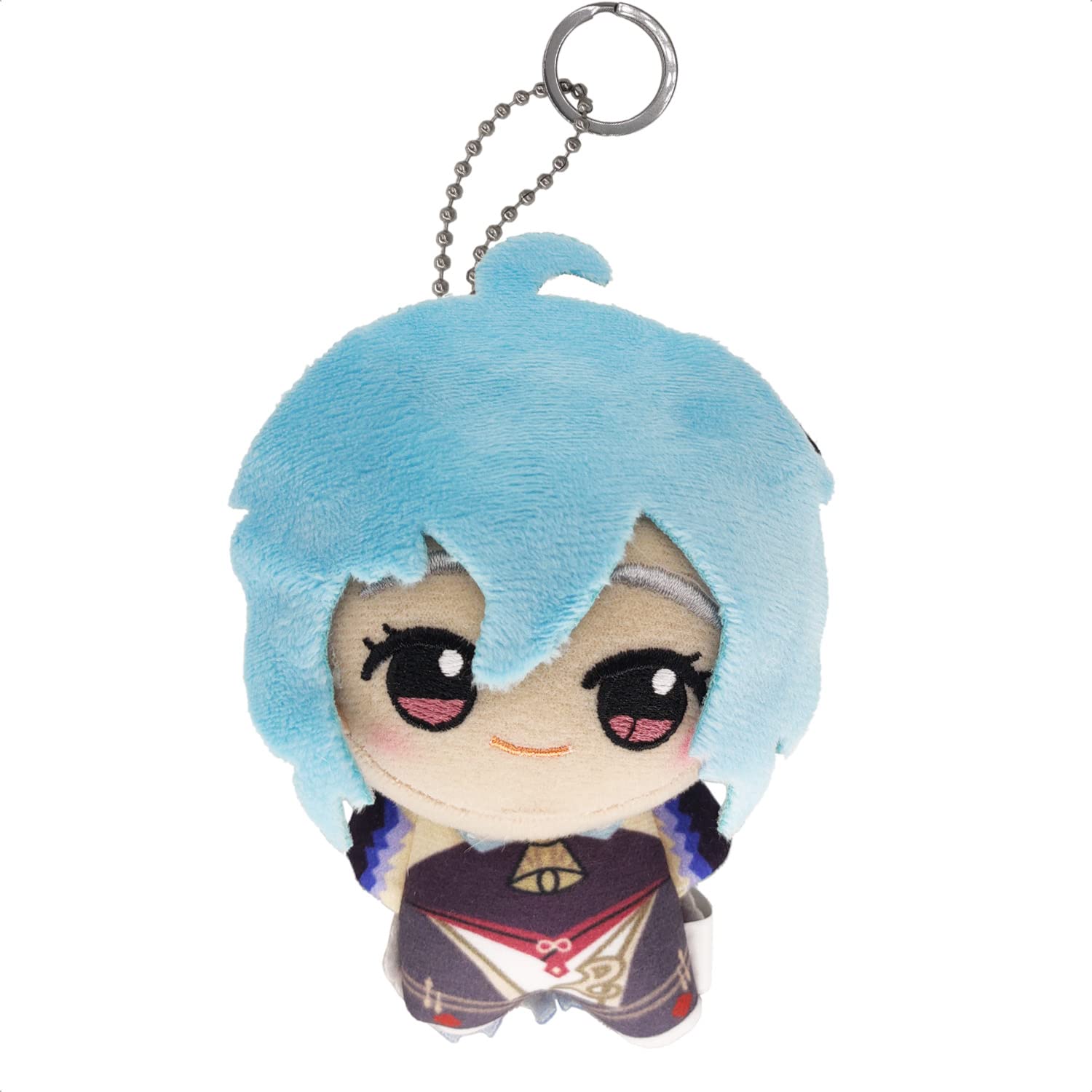 Kooliya Small Size Genshin Impact Figure Plush Doll - Ganyu (4 Inch), Keychain Anime Figure Soft Stuffed Gift For Game Fans (Gan
