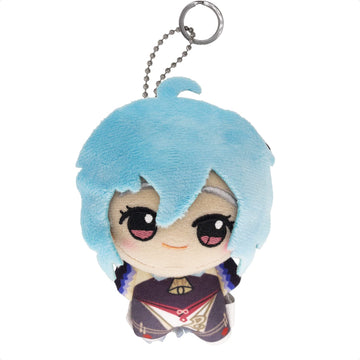 Kooliya Small Size Genshin Impact Figure Plush Doll - Ganyu (4 Inch), Keychain Anime Figure Soft Stuffed Gift For Game Fans (Gan
