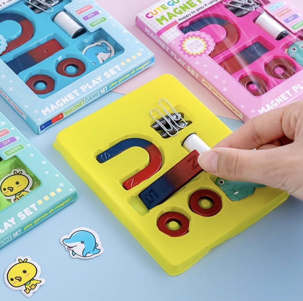 6 Pcs Magnetic Science Experiment Kit For Kids | Small Educational Stem Toy Set | Fun Physics Learning Activity | Birthday Retur