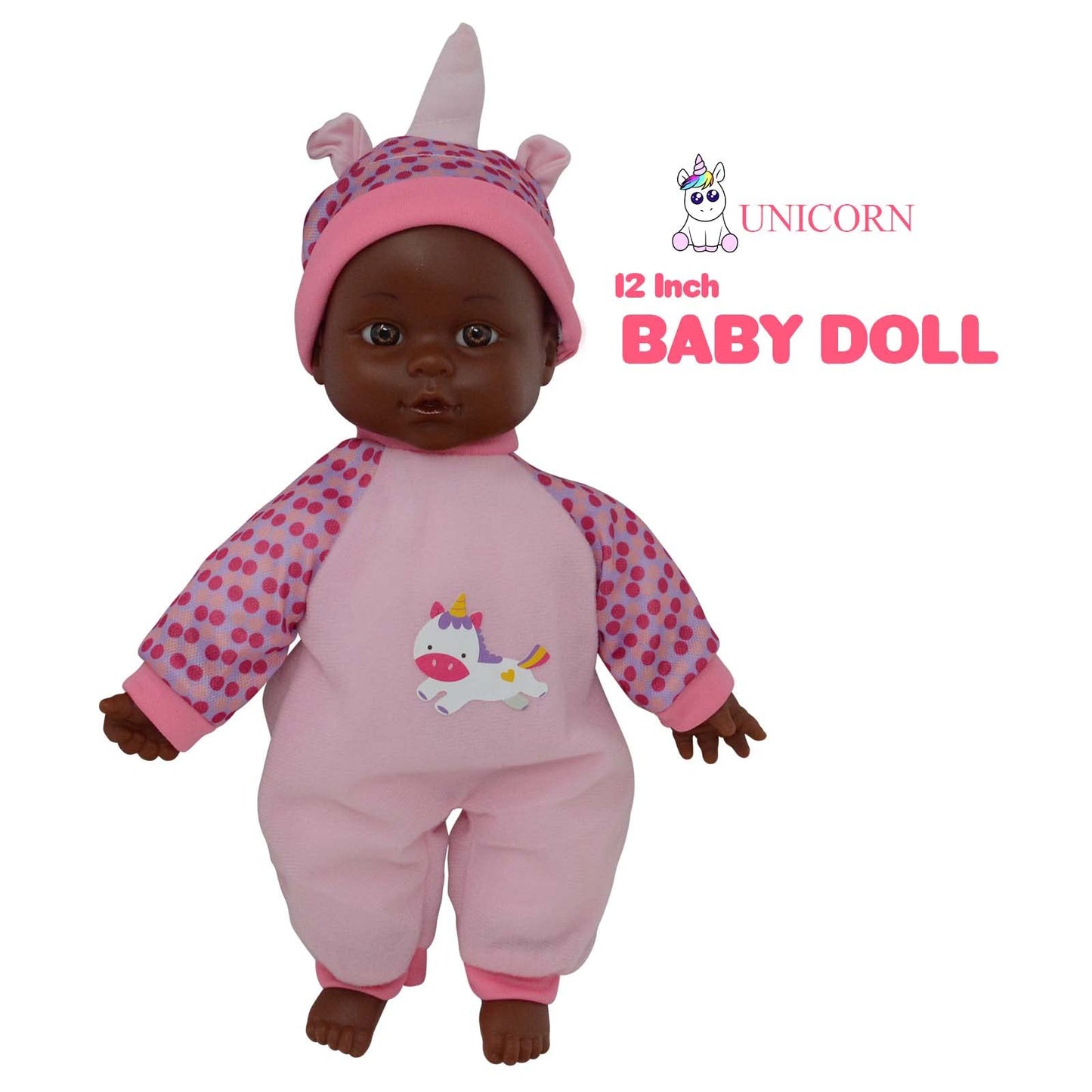 12 Inch Baby Dolls For 3 Year Old Girls - Soft Body Interactive Baby Doll That Can Talk, Cry, Sing And Laugh - Makes Cute Gibberish Sounds - (Caucasian, African American Baby Doll Available)