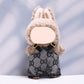 Clothes for 17cm Dolls & Outfit for 17cm Dolls - Adorable Pink & Brown Doll Accessories, Original Design Outfits and Keychain Cl