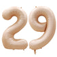 Goer Number 29 Balloons For 29Th Birthday Party Decorations,42 Inch Jumbo Foil Helium 92 Balloons For 92Nd Birthday Party Decoration (Caramel)