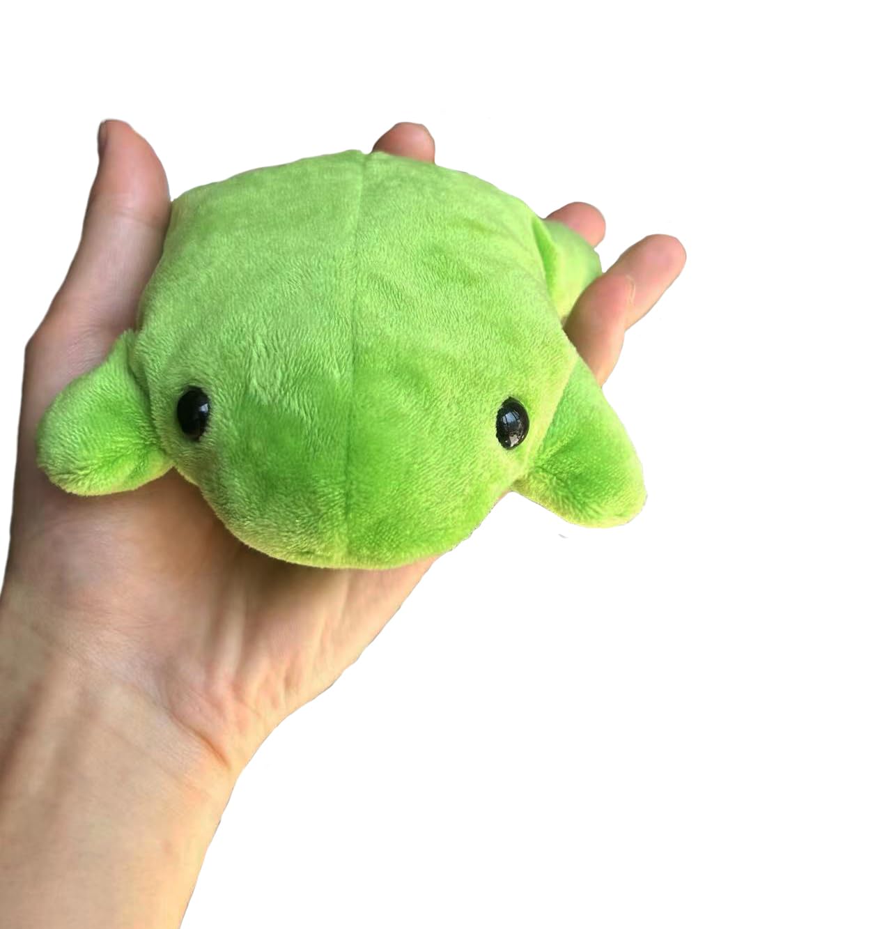 Weightedplush Baby Bean Frog Plush, 7Inch Cute Soft Fluffy Frog Stuffed Animal Weighted Frog Plushie Toy With Plastic Pellets, S