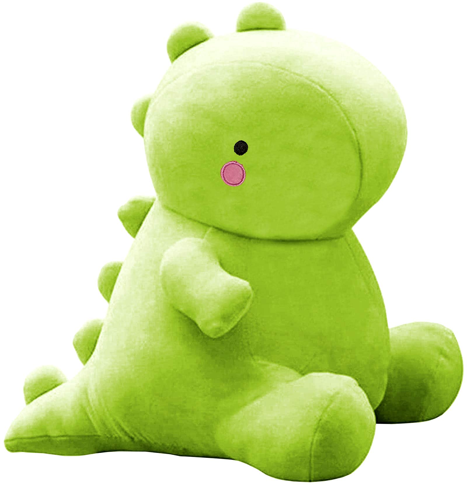 Vhyhcy Cute Dinosaur Plush Toys, Fat Dinosaur Stuffed Animals Toys Dolls, Soft Plush Stuffed Animal Dino Plushie, Birthday Gifts For Kids Girl Boys Green 12 Inch