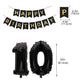10Th Birthday Decorations For Boys, Double Digits 10Th Birthday Decoration, Black 10Th Birthday Banner Number 10 Foil Balloons W