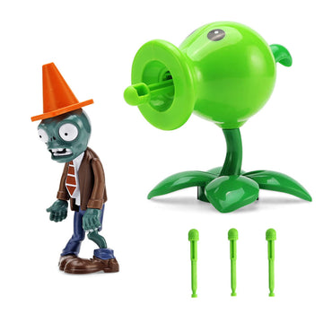 JHESAO 2 PCS Plants and Zombies Toys Action Figures Zombies PVZ Toys Set 1 2 Series Great Gifts for Kids and Fans Birthday and Christmas Party