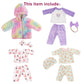 Sweet Dolly Doll Clothes New Born Baby Doll Clothes, Coat, Pajamas, Bodysuits Outfits For 14 Inches To 18 Inches Dolls, 15 Inch