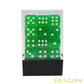 Bescon 12mm 6 Sided Dice 36 in Brick Box, 12mm Six Sided Die (36) Block of Dice, Translucent Green with White Pips