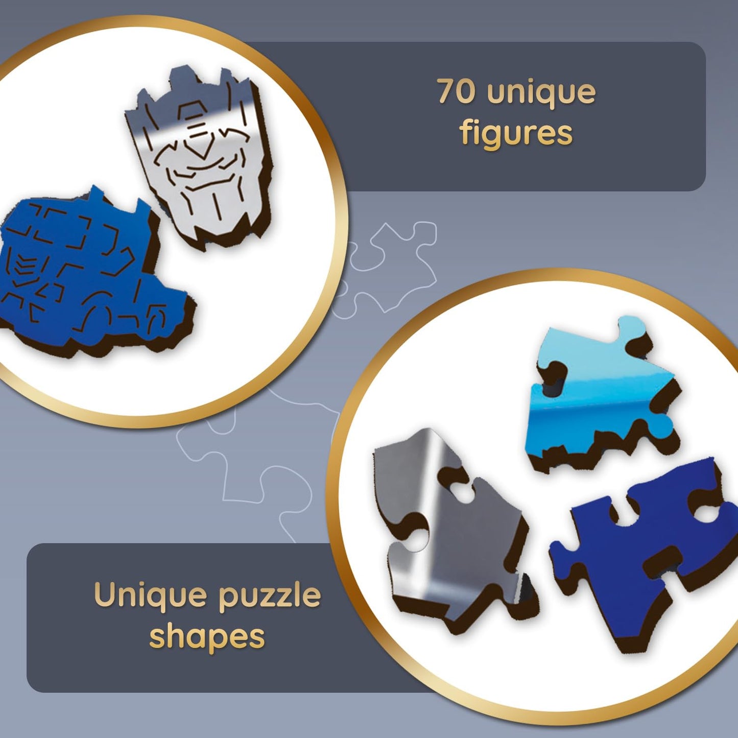 Trefl Transformers Wood Craft 500+5 Piece Jigsaw Puzzle Autobot: Optimus Prime Transformers Irregular Shapes, 50 Special Puzzles