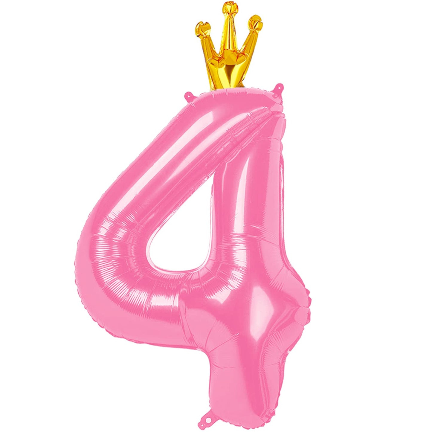 40 Inch Number Balloon 4 For Birthday Party, Pink 4Th Birthday Decorations For Girls, Number 14 40 Balloons, Four Large Numbers