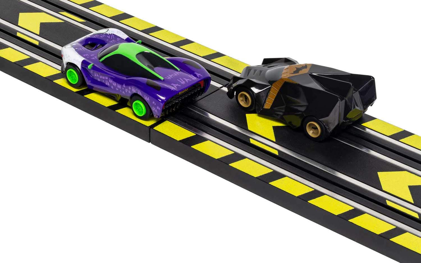 Scalextric Micro Scalextric Justice League Slot Car Race Track Set G1155T 1:64 Black Plastic
