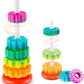Pluspoint Baby Spinning Stacking Toys For Toddlers 13, Rainbow Ring Stacker Montessori Toys For Babies 612 Months, Sensory Lea
