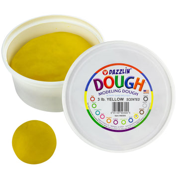 Hygloss Play Modeling Dough - Yellow Dough Scented - Safe & Non-Toxic For Kids Arts & Crafts - Party Favors - Classroom Supplies - 3Lb