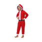 Wizland Kids Santa Onesie One Piece Santa Costume Unisex Christmas Costume Girls Boys Halloween Onesie 4-6