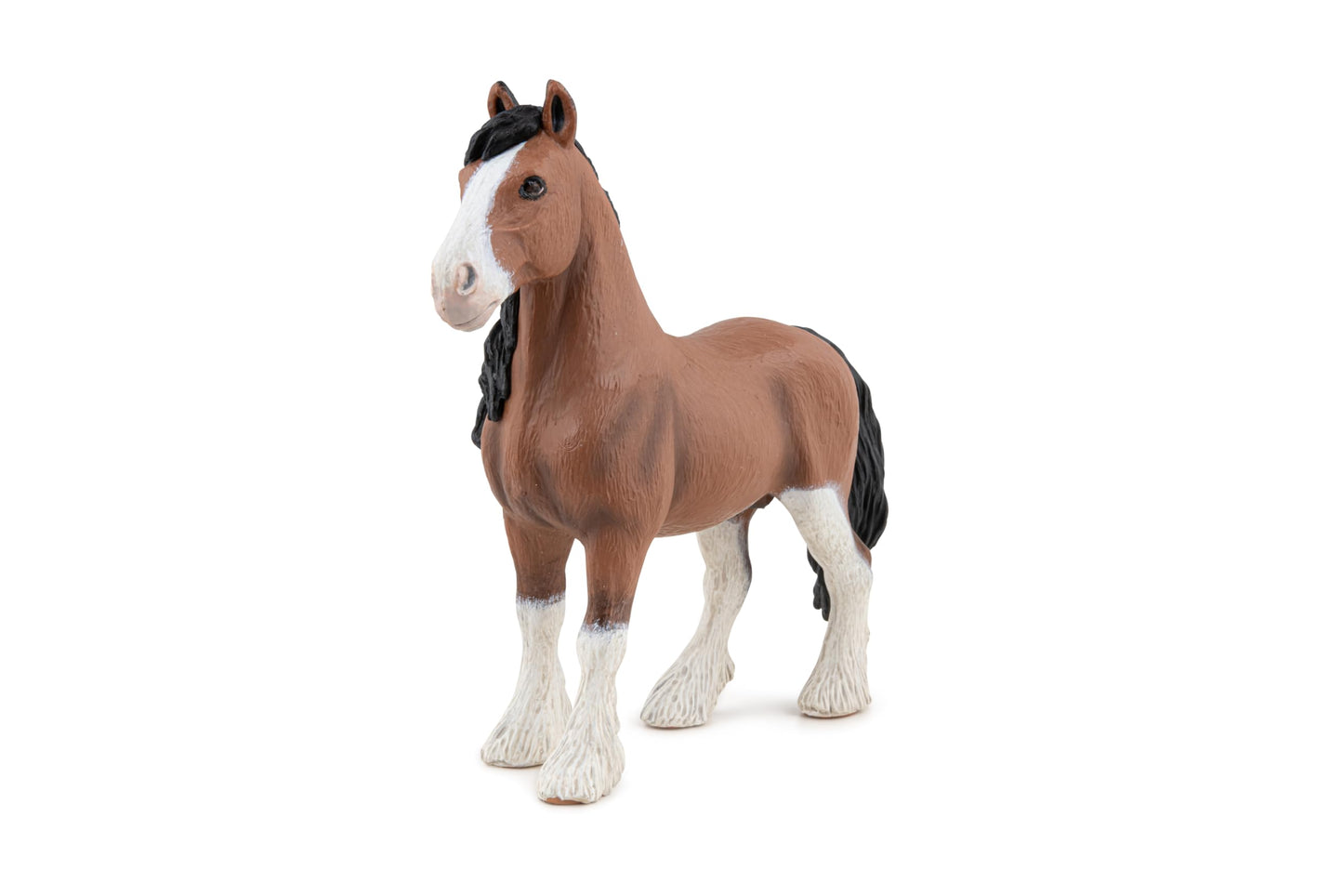 Papo 51571- Figure - Clydesdale Horse, Multicolor