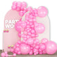 Partywoo Pearl Pink Balloons, 142 Pcs Pink Balloons Different Sizes Pack Of 18 Inch 12 Inch 10 Inch 5 Inch Pink Balloons For Balloon Garland Arch As Birthday Decorations, Party Decorations, Pink-Z44