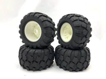 KR2023MT04 1/10 1/12 Scale T MAXX E MAXX MT Flux Truck/Shore Course Wheels/Tires Set(135MM X 68MM) HEX 12MM FITS FSR FMS RGT VRX
