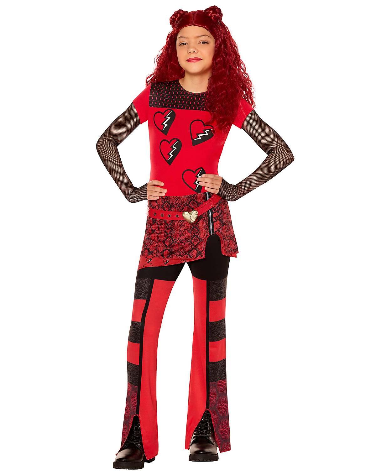 Spirit Halloween Descendants: The Rise Of Red Red Jumpsuit Costume | Officially Licensed | Descendants Red Costume - Md