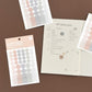 Monolike Diary Deco Palette Stickers Set - Solid Round Dot 24 Sets Of 12 Designs