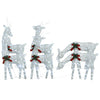 Vidaxl Cold White Mesh Christmas Reindeers – Set Of 6, Durable Steel And Fabric Construction, 180 Energy-Efficient Led Lights, 8 Illumination Effects
