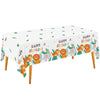 Safari Theme Party Supplies Disposable Tablecloth Plastic Waterproof Table Cover For Jungle Party Safari Birthday Party Decorati