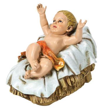 Joseph'S Studio By Roman - Color Baby Jesus Figure For 27' Scale Nativity Collection, 6.25' H, Resin And Stone, Decorative, Collection, Durable, Long Lasting