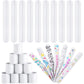 AMOR PRESENT Slap Bracelets Bulk, 64PCS White Slap Bracelets DIY Wrist Band Blank Snap Band for Kids Birthday Party Favors Schoo