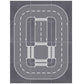 Lekebaby 12 Pack Road Base Plates, 10'X10' City Street Baseplates 100% Compatible With All Major Brands, 4 Curve / 4 T Junction / 3 Straight / 1 Junction
