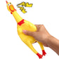 POPLAY 3PCS Screaming Chickens  Squeaky Rubber Chickens Novelty Dog Toys (1PC 13.5 Inch  2PCS 11.5 Inch)