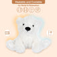 SuzziPals Warming Polar Bear Plush Toy, Microwavable Heating Pad, White, Lavender Scented, Soothing Stress Relief for Kids & Adults