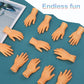 20Pcs Tiny Hands Finger Puppets, Miniature Small Hands Realistic Design Mini Prank Hand Gag Performance Party Favors, 10 Left & 10 Right